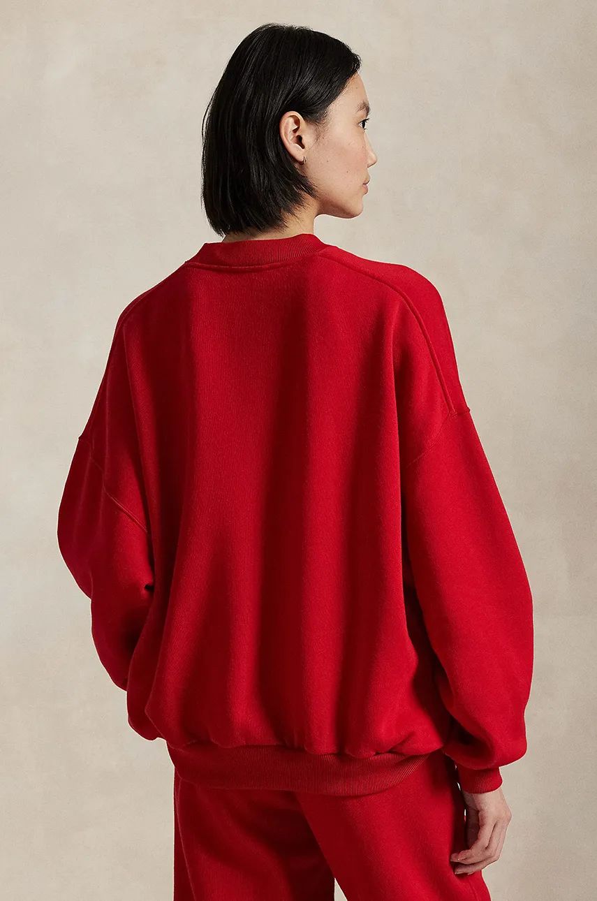 Sweatshirt Polo by Ralph Lauren Red Relaxed Fit Sweatshirt Rød | 211961273, 1
