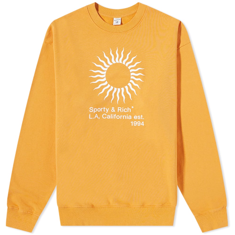 Sweater Sporty & Rich Sunny Crewneck Orange | CR482GO, 0