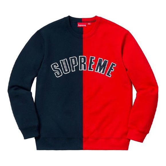 Sweater Supreme Supreme FW18 Split Crewneck Sweatshirt Flerfarvet | SUP-FW18-130