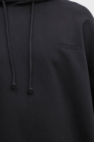 Sweatshirt VETEMENTS Embroidered Logo Hoodie Sort | UA66HD780B, 3