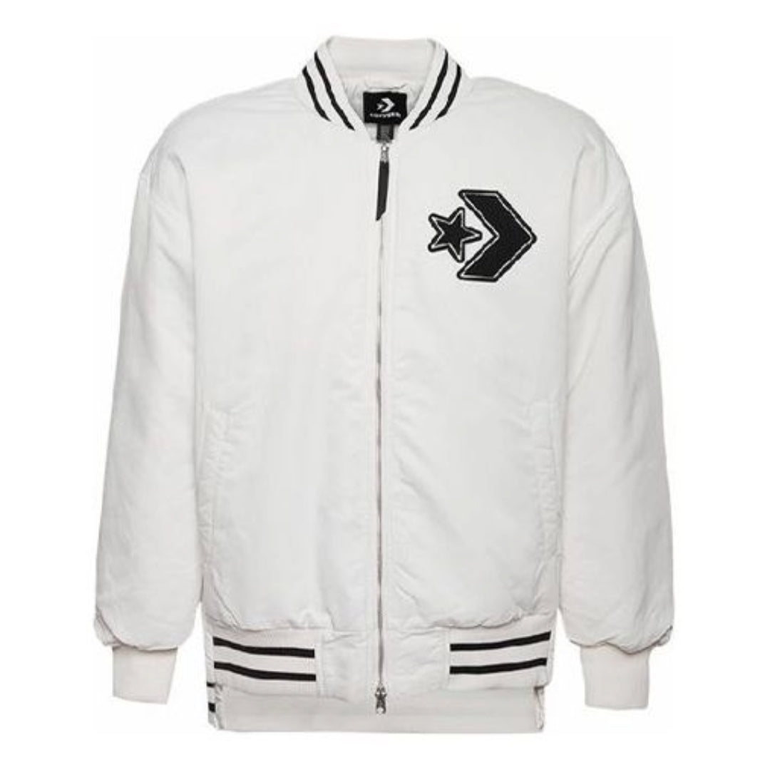Bomberjakke Converse Padded Bomber Jacket Hvid | 10019324-A01, 0