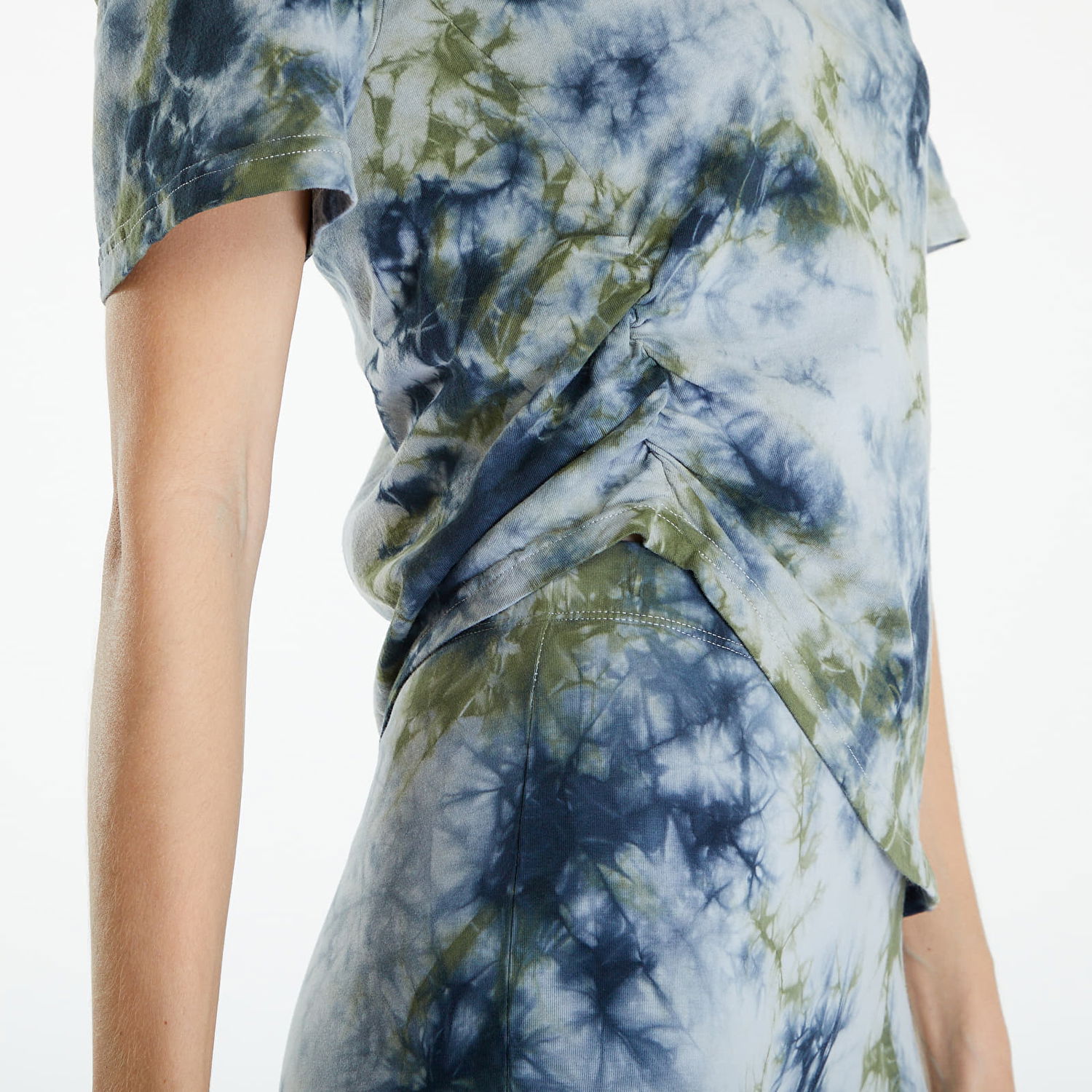 T-shirt Patta Femme Tie Dye Cropped Ruched T-Shirt Quarry Flerfarvet | POC-BF24-1000-290-0003-135, 1