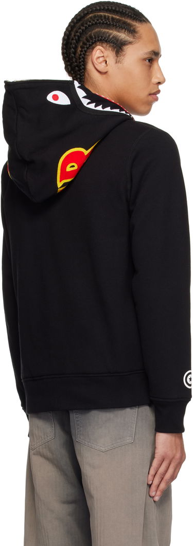 Sweatshirt BAPE A Bathing Ape 2nd Shark Full Zip Hoodie Sort | 001ZPK701006M, 2