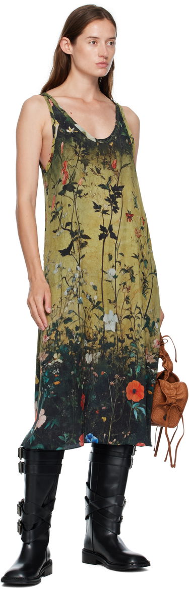 Kjole R13 R13 Floral Print Tank Midi Dress Flerfarvet | R13WR296-R587A, 3