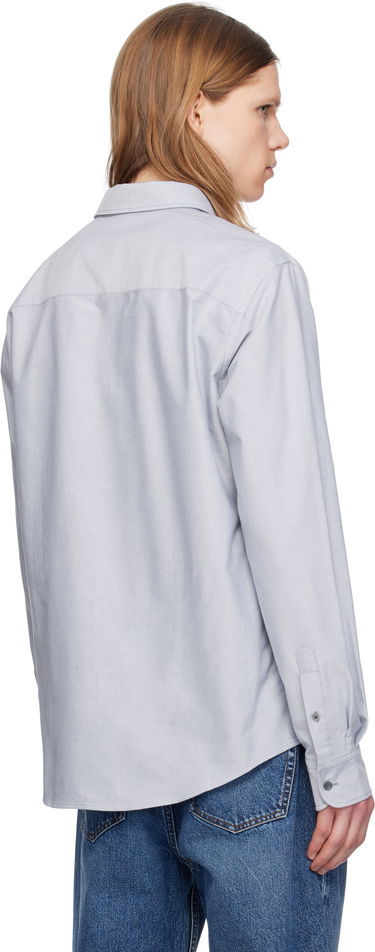 Skjorte AMI Paris Blue Classic Fit Shirt Grå | USH060.CO0031, 2