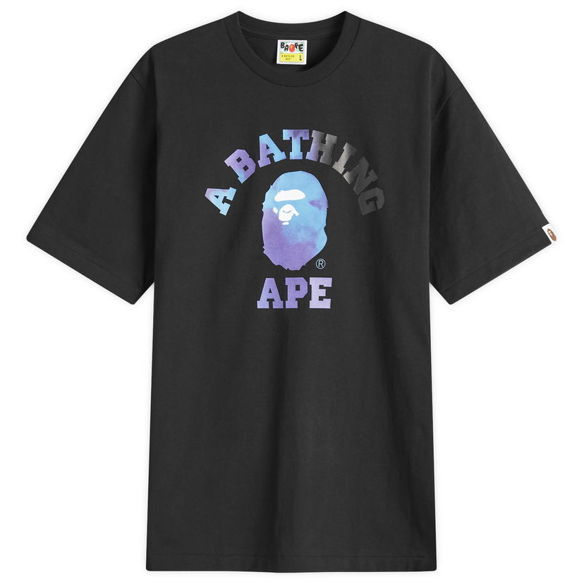 T-shirt BAPE Tie Dye College Graphic T-Shirt Sort | 001TEK801032M-BK2