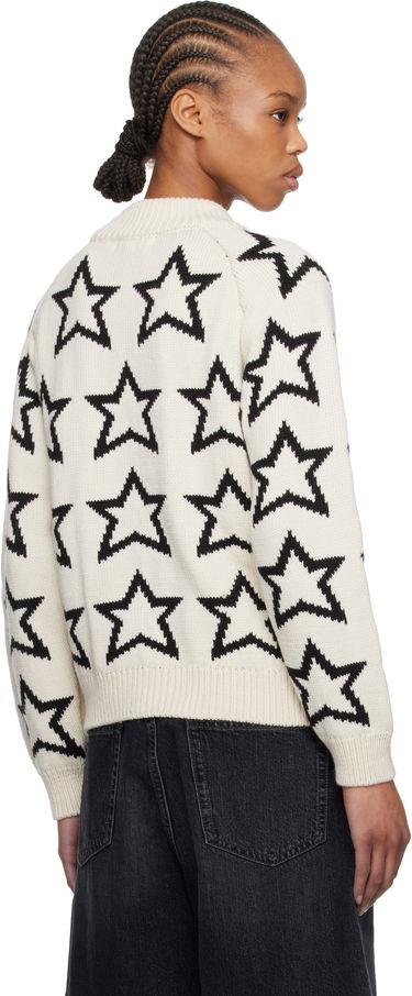 Sweater RE/DONE Re/Done Mock Neck Star Sweater Hvid | 797-10WMSTPUL, 2