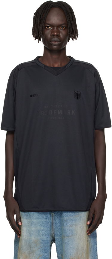 T-shirt VETEMENTS Trademark Football Jersey Sort | UH76TR500B, 0