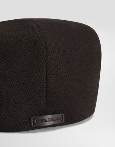 Kasket Dolce & Gabbana Dolce & Gabbana Linen Flat Cap Sort | GH587AGJ061M1348, 2