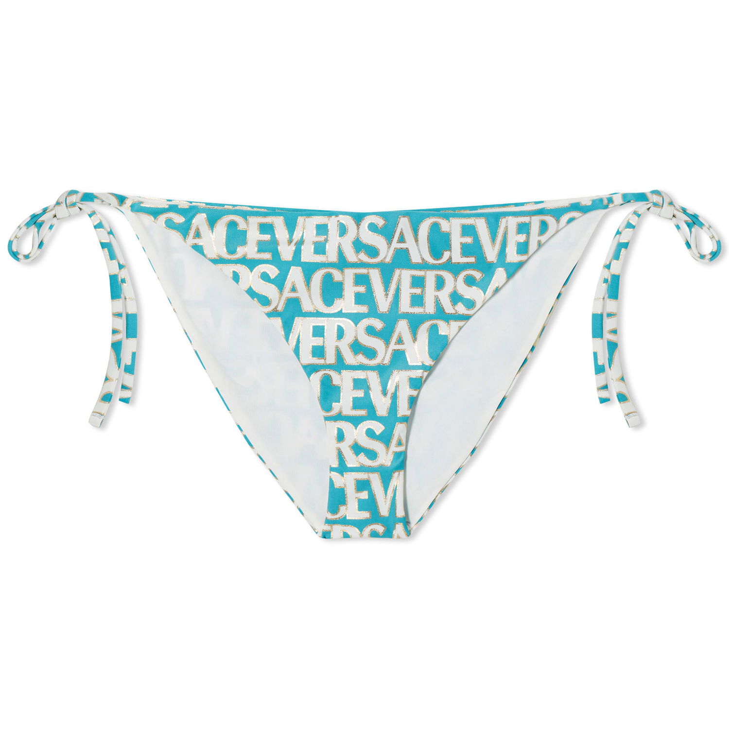 Badetøj Versace All Over Logo Triangle Bikini Bottom Flerfarvet | 1001407-1A08162-5V550, 0