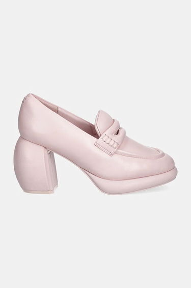 Sneakers og sko Clarks Leather Platform Loafers Lyserød | 26180952, 0