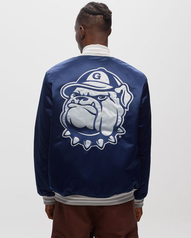 Bomberjakke Mitchell & Ness NFL Heavyweight Satin Jacket Georgetown University Mørkeblå | OJBF3413-GTWYYPPPNAVY, 1