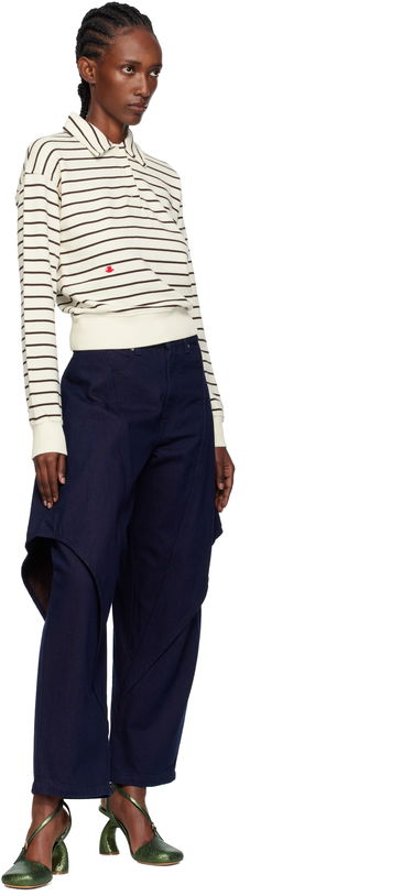 Polo skjorte JW Anderson JW Anderson Striped Polo Flerfarvet | JW0243-PG1857, 3