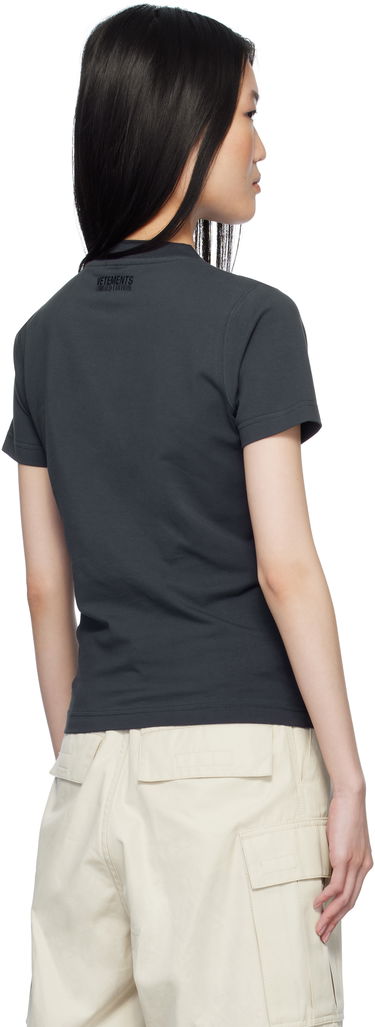 T-shirt VETEMENTS Vetements Layered Fitted T-Shirt Grå | MA66TR620N, 2