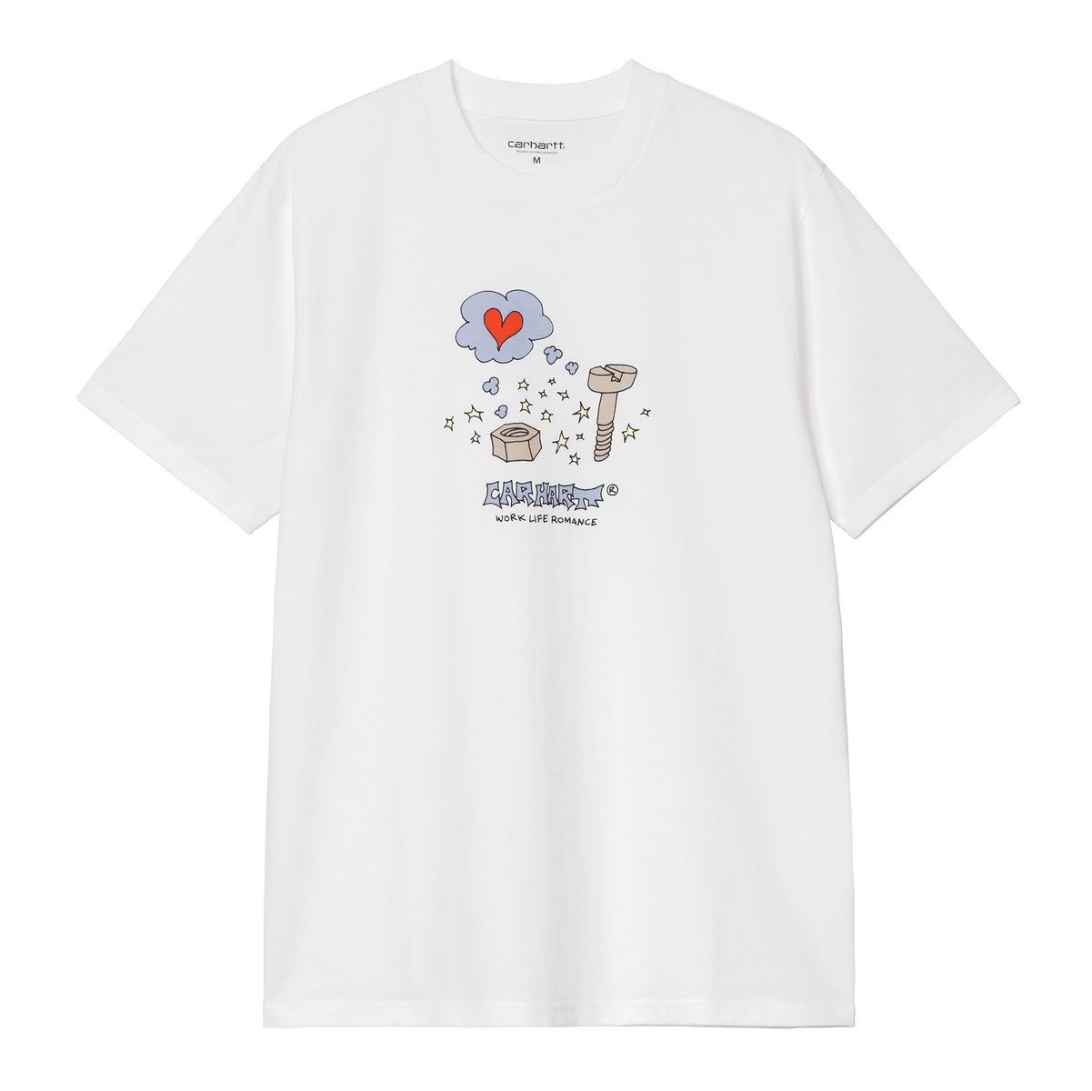 T-shirt Carhartt WIP Short Sleeve Work Life Romance Graphic T-Shirt Hvid | I035201_6, 0