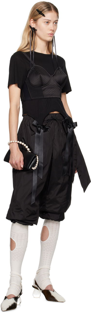 Cargo bukser Simone Rocha Simone Rocha Bow Tail T-Shirt Sort | 5223 0571, 3