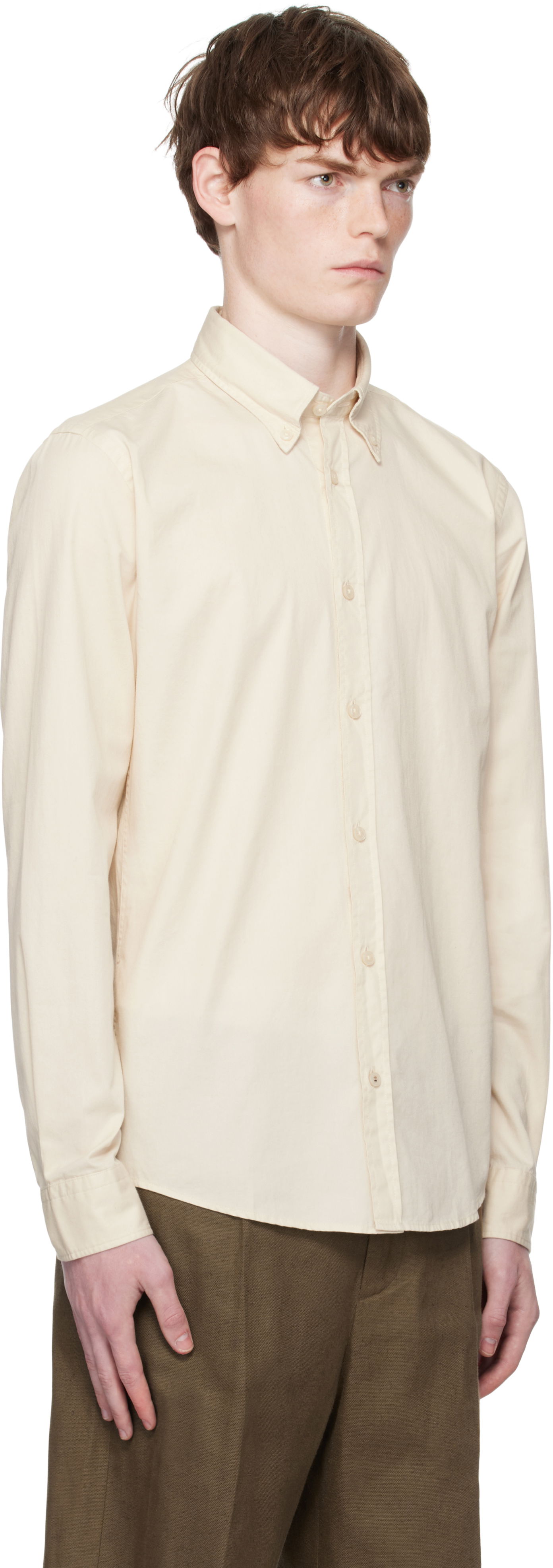 Skjorte BOSS BOSS Slim-Fit Shirt Beige | 50545345, 1