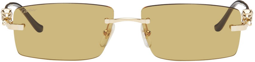 Solbriller Cartier 'Panthère' Sunglasses Beige | CT0430S-003, 0