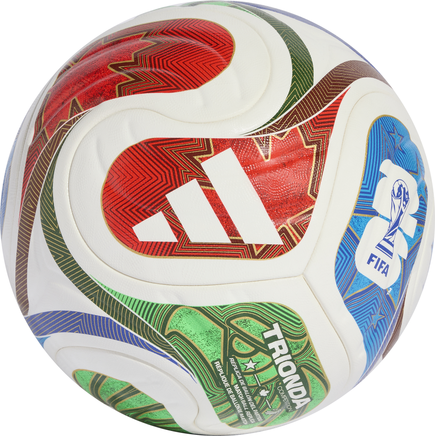 Sportsudstyr adidas Originals FIFA World Cup TRIONDA Competition Match Ball Replica Flerfarvet | JD8031, 1