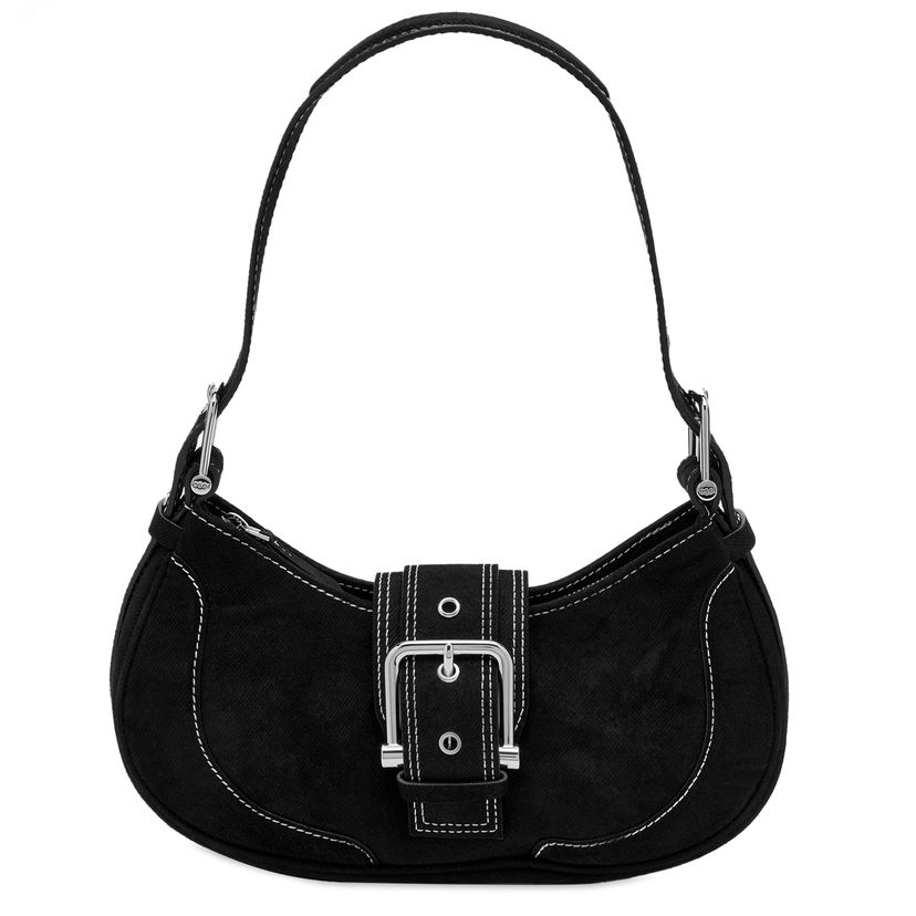 Håndtaske OSOI Denim Hobo Bag with Buckle Sort | 22FB050-02-01
