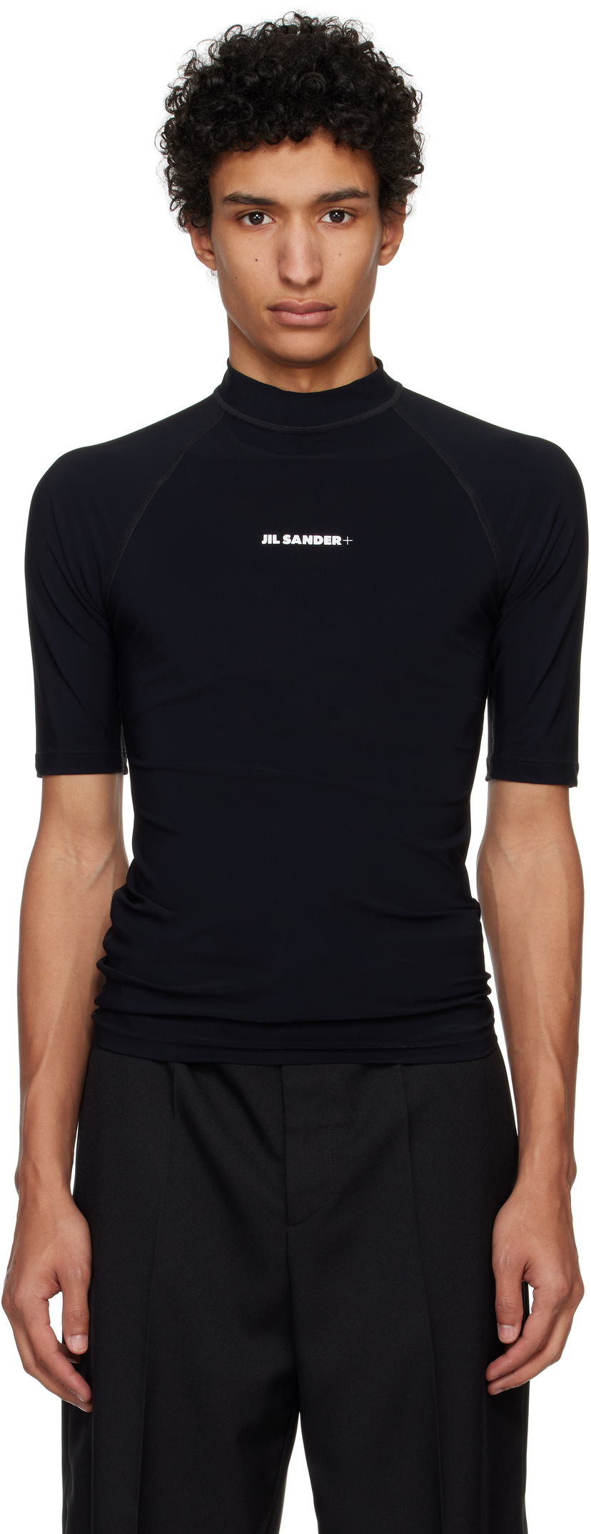 T-shirt Jil Sander Jil Sander Surf  T-Shirt Sort | J47NF0002_J20032