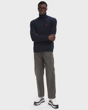Sweater Polo by Ralph Lauren Turtleneck Cable-Knit Blå | 710876836005, 3