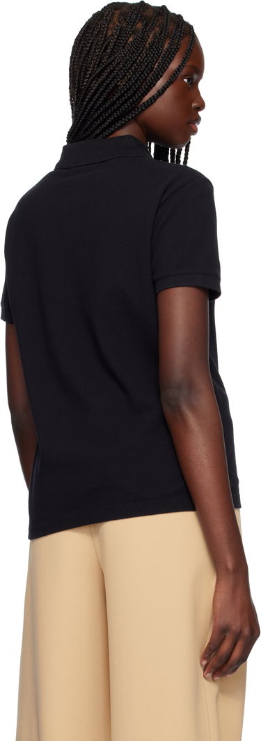 Polo skjorte MAISON KITSUNÉ Maison Kitsuné Baby Fox Patch Regular Polo Sort | OW00207KJ7010, 2