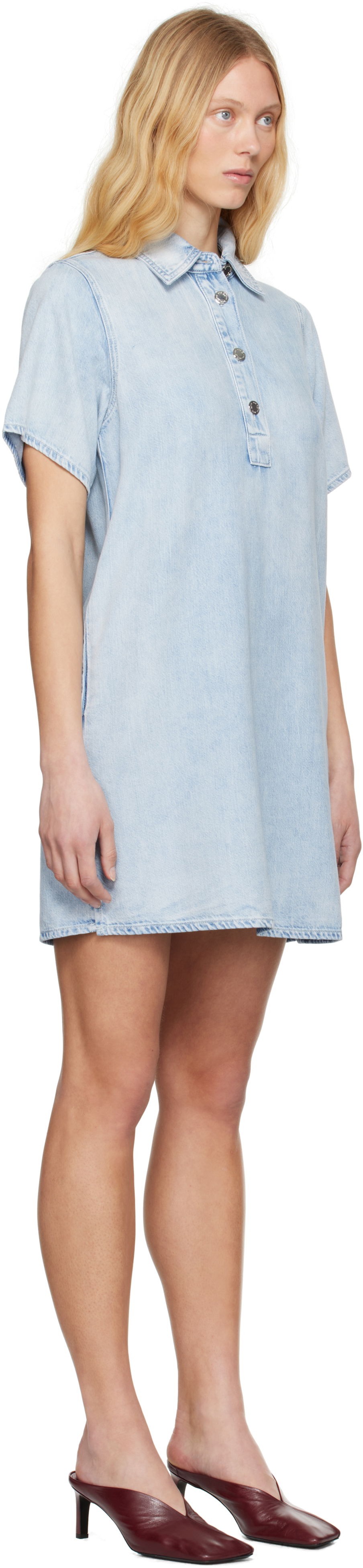 Kjole rag & bone Rag & Bone Jocelyn Featherweight Denim Minidress Blå | WDD25S1512UFAL, 1