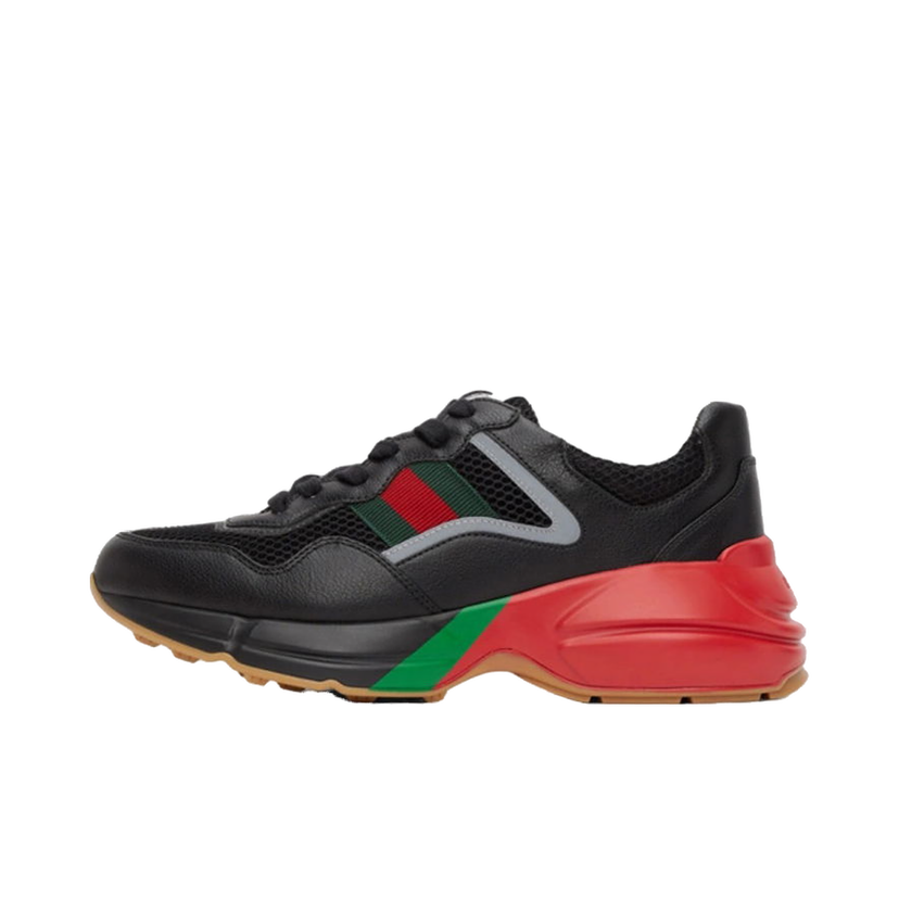 Sneakers og sko Gucci Rhyton Sneaker Black Red Green Sort | 6434912H0401093