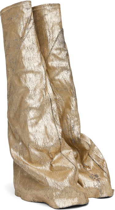 Tøj Rick Owens Rick Owens DRKSHDW Hollywood Fetish Tall Boots Metalisk | DS01E3815 SGMC, 3