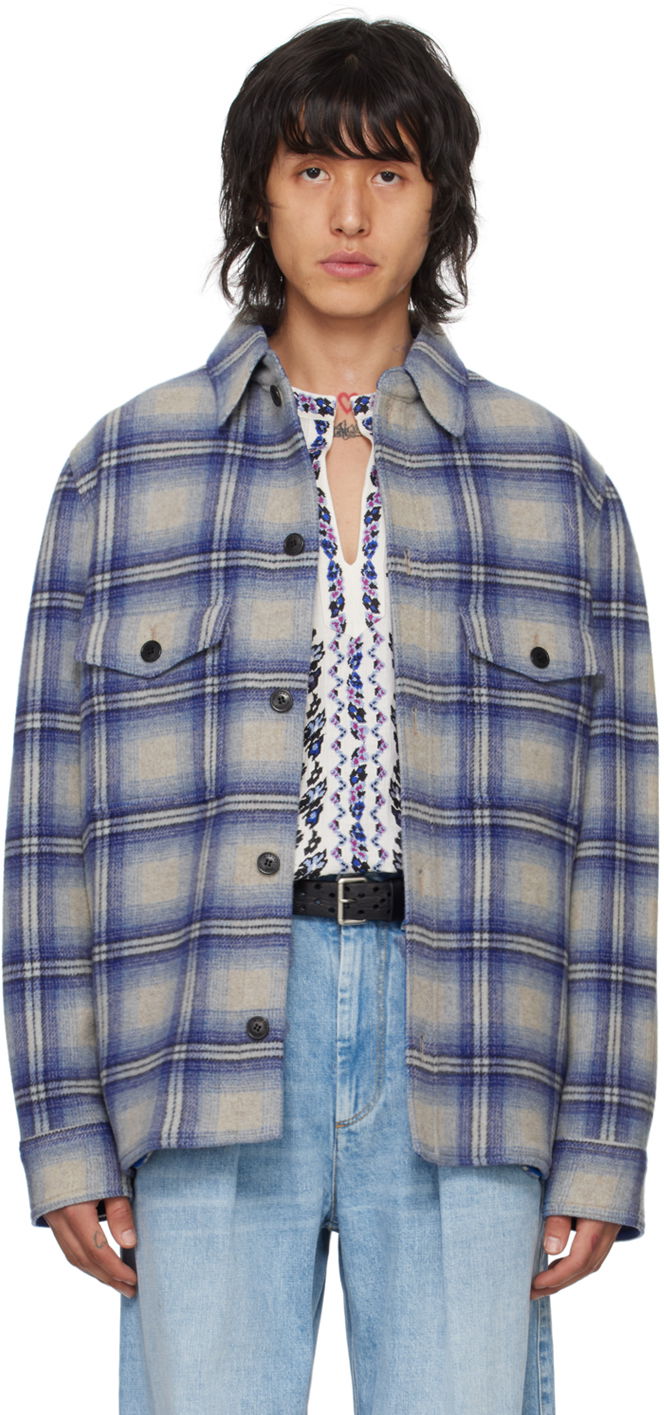 Jakke ISABEL MARANT Kervon Jacket Blå | 24PVE0052HB-B1C02H, 0