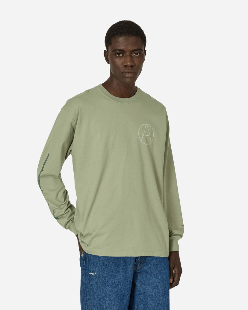 T-shirt Neighborhood LS-1 Longsleeve T-Shirt Sage Green Grøn | 241PCNH-LT13 SG