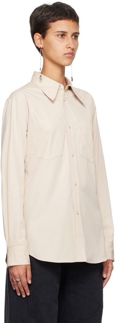Skjorte LEMAIRE Pointed Collar Shirt Beige | SH1053 LF1106, 3