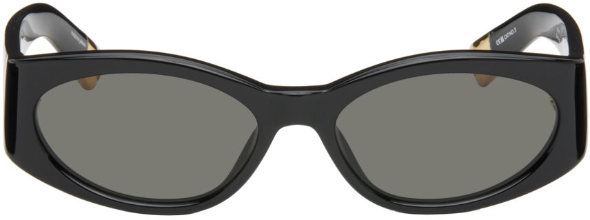 Solbriller Jacquemus 'Les Lunettes Ovalo' Sunglasses Sort | JAC4C1SUN, 0