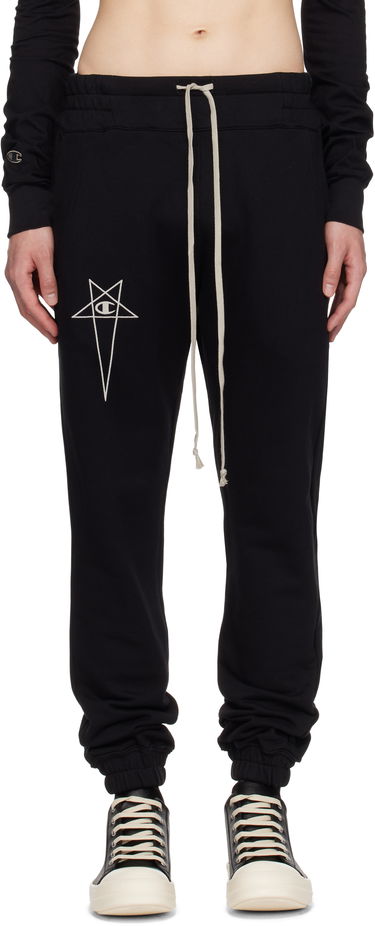 Joggingbukser Rick Owens Rick Owens Champion Edition Joggers Sort | CM01E1685 CHFE FELPA, 0