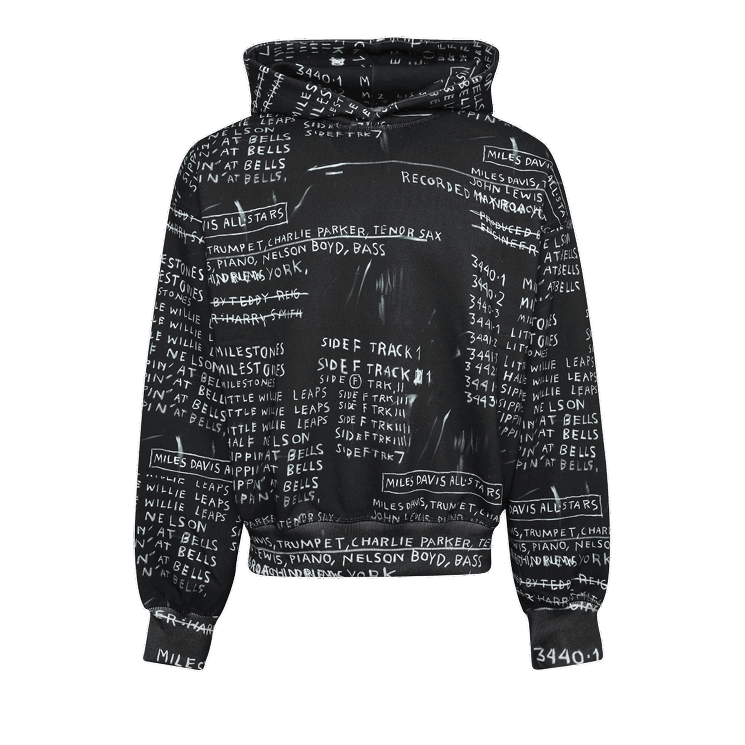 Sweatshirt MISBHV Basquiat Edition Discography II Hoodie Sort | 122U225B, 0