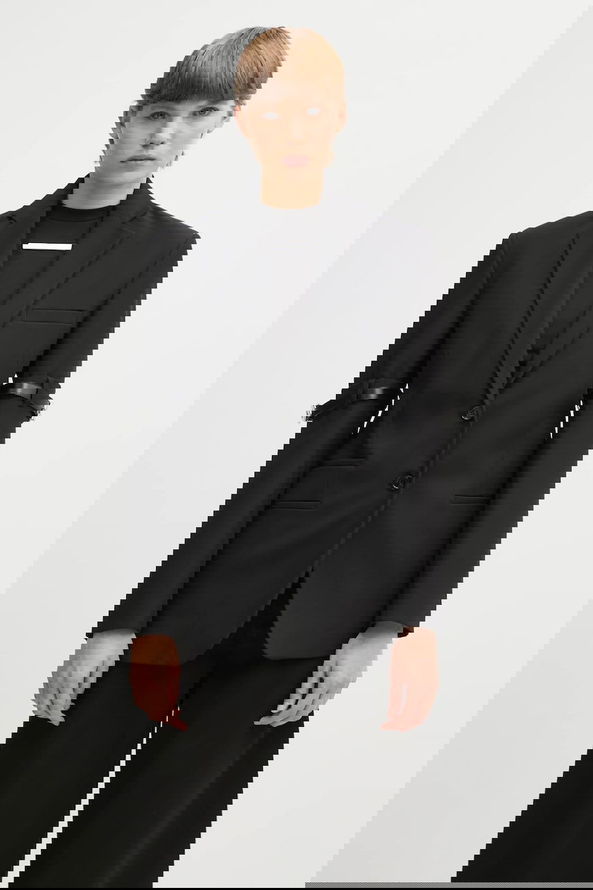 Jakke Coperni Coperni Logo Belted Blazer Sort | COPV37F3004, 0