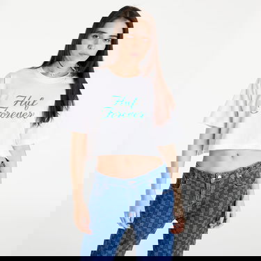 Crop top HUF Forever Crop Tee Hvid | WTS0048 WHITE, 0