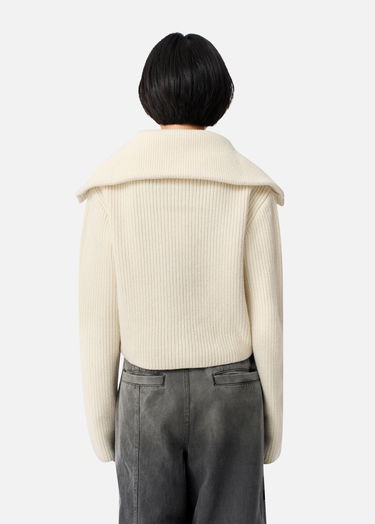 Sweater AXEL ARIGATO Cropped Knit Cardigan Hvid | A3359002, 3
