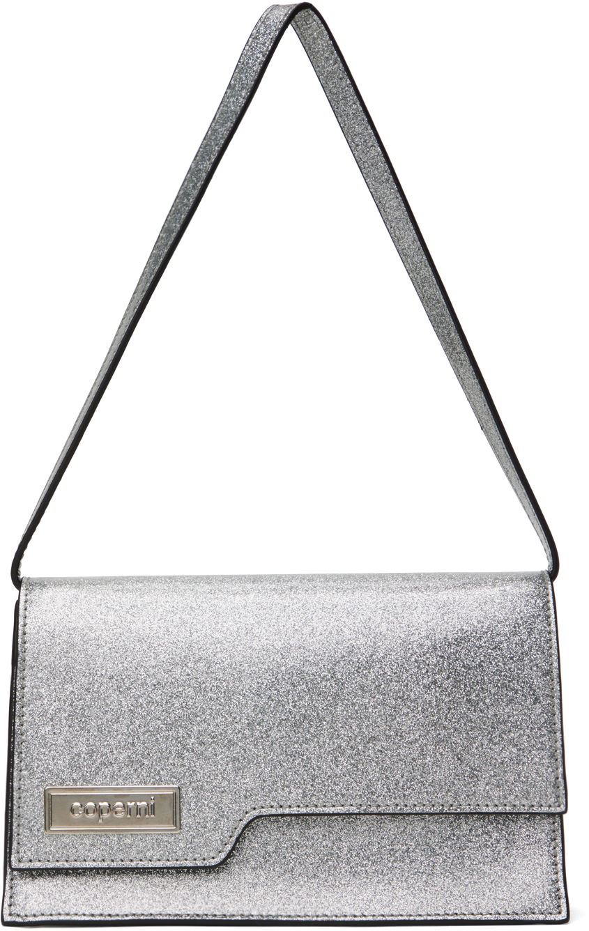 Skuldertaske Coperni Mini Glitter Shoulder Bag Metalisk | COPBA66F6008, 0