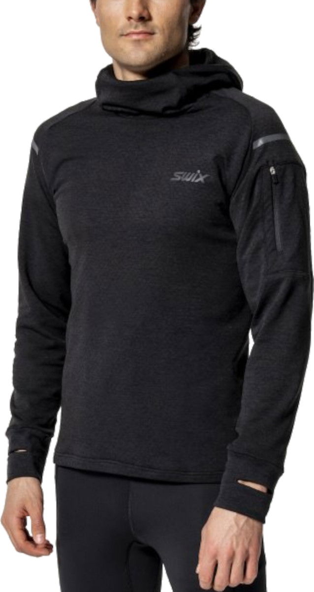 Sweatshirt SWIX Swix Pace Hooded Sweatshirt Sort | 10058-23-10000, 0