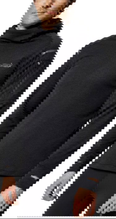 Sweatshirt SWIX Swix Pace Hooded Sweatshirt Sort | 10058-23-10000, 0