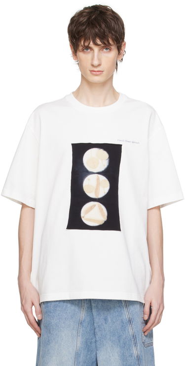 T-shirt Feng Chen Wang Feng Chen Wang Patch T-Shirt Hvid | FMS17TS08W, 0