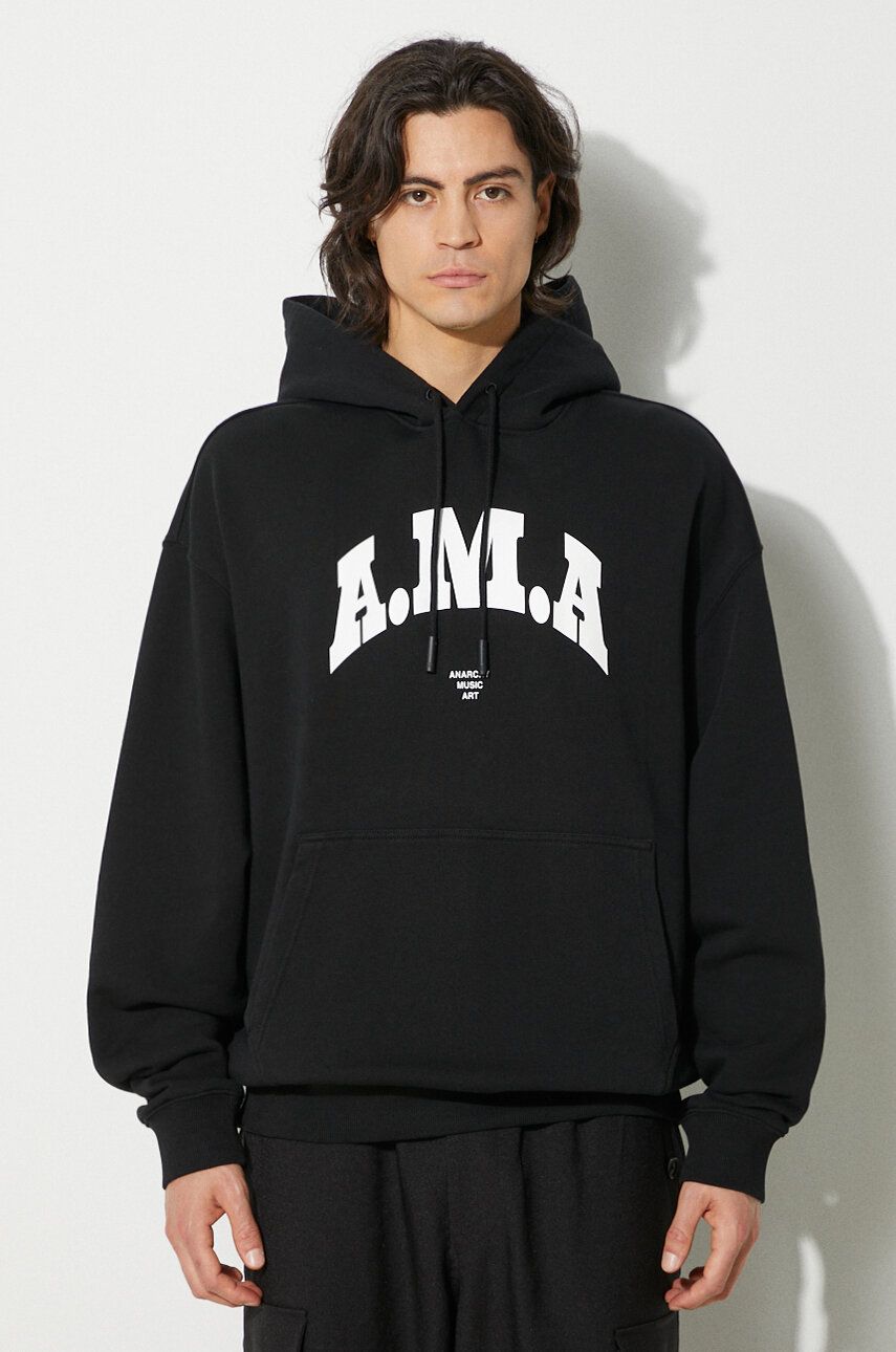 Sweatshirt Marcelo Burlon Hoodie With Print Sort | CMBB106F24FLE0081001, 0