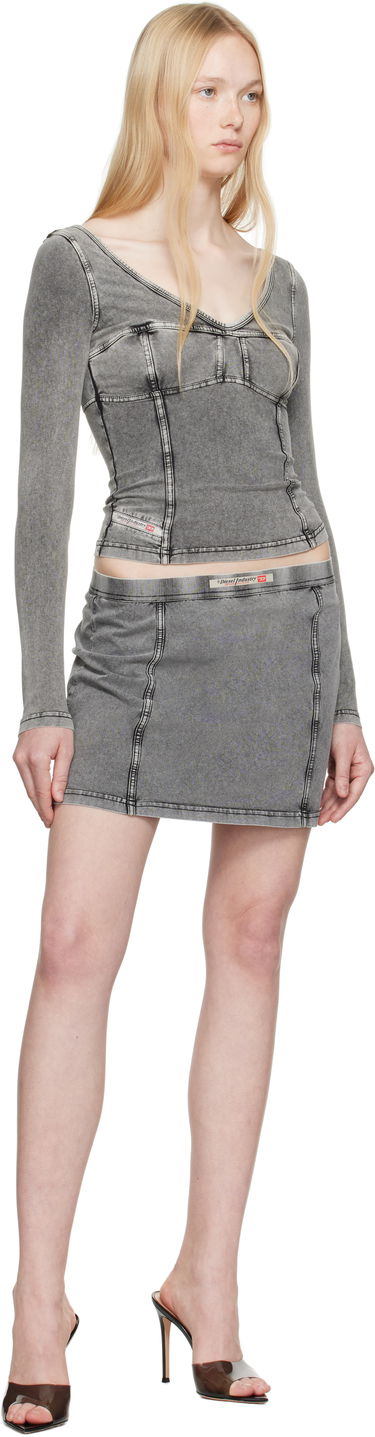 Nederdel Diesel Diesel T-Elin Long Sleeve Top Grå | A16595 0NJBJ, 3