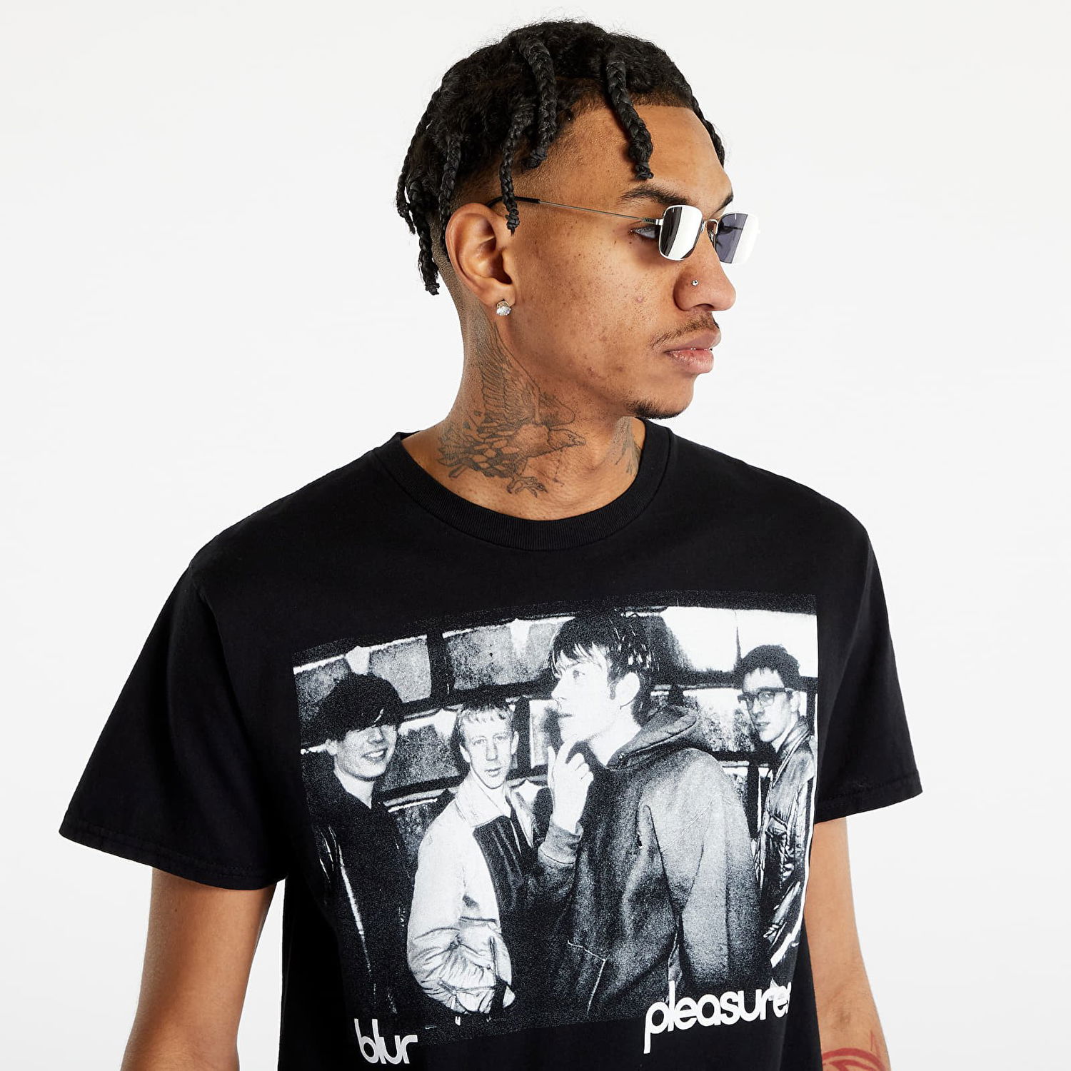 T-shirt Pleasures Movin' On T-Shirt Sort | P23SP032 BLACK, 0