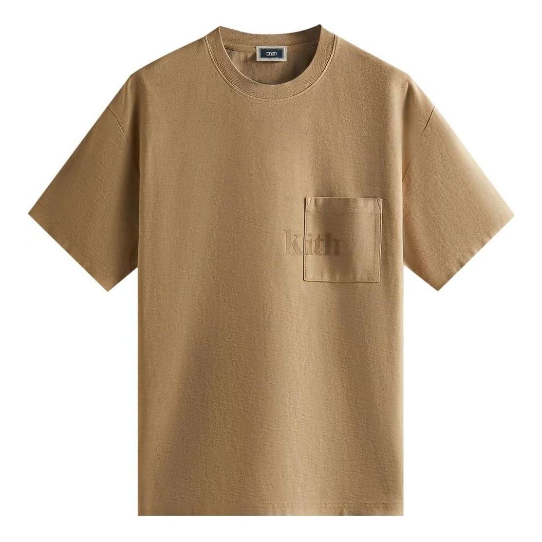 T-shirt KITH Quinn Pocket T-Shirt Brun | KHM030945-218, 0
