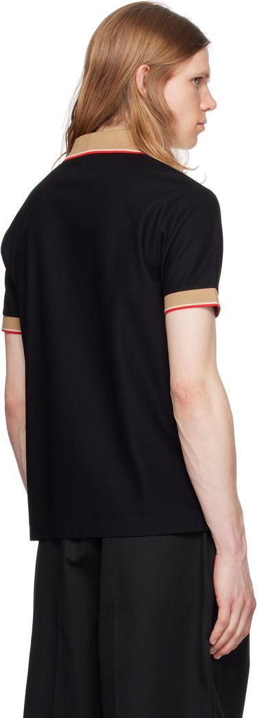 Polo skjorte Burberry Burberry Logo Collar Polo Sort | 8110934, 2