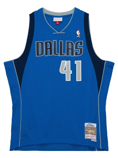 T-shirt Mitchell & Ness NBA Dalls Mavericks Dirk Nowitzki Dark Jersey Mørkeblå | SMJY4192-DMA10DNOCPBL