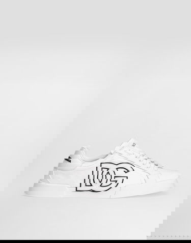 Sneakers og sko Dolce & Gabbana Dolce & Gabbana Portofino Light Strobel Canvas And Calfskin Hvid | CS2343AE6298T907, 0